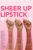 رژ لب جامد شیرآپ فلورمار- Flormar SHEER UP کد 018 Enchanted Kiss