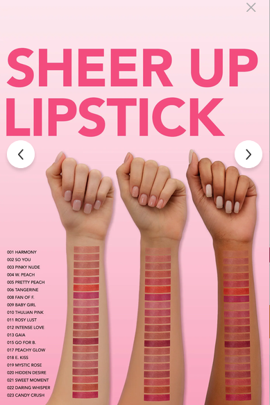 رژ لب جامد شیرآپ فلورمار- Flormar SHEER UP کد 018 Enchanted Kiss